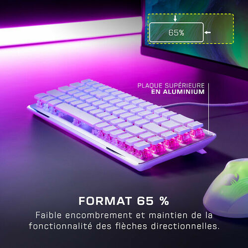 Roccat Vulcan II Mini Blanc (Switch Titan II Optique Linéaire) (AZERTY)