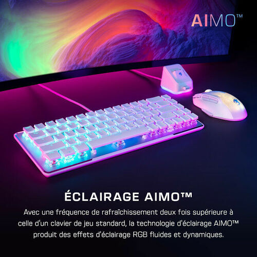 Roccat Vulcan II Mini Blanc (Switch Titan II Optique Linéaire) (AZERTY)