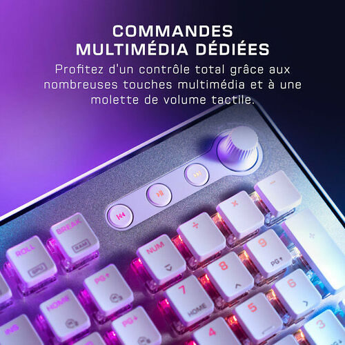 Roccat Vulcan II Max Linéaire - Blanc (AZERTY)