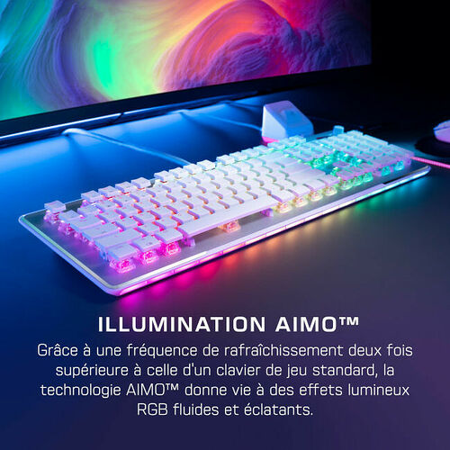 Roccat Vulcan II Max Linéaire - Blanc (AZERTY)
