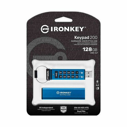 Kingston IronKey Keypad 200 - Type-A - 128 Go