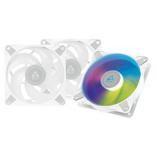 Arctic P12 PWM PST ARGB 0dB (Pack de 3) - 120 mm - Blanc