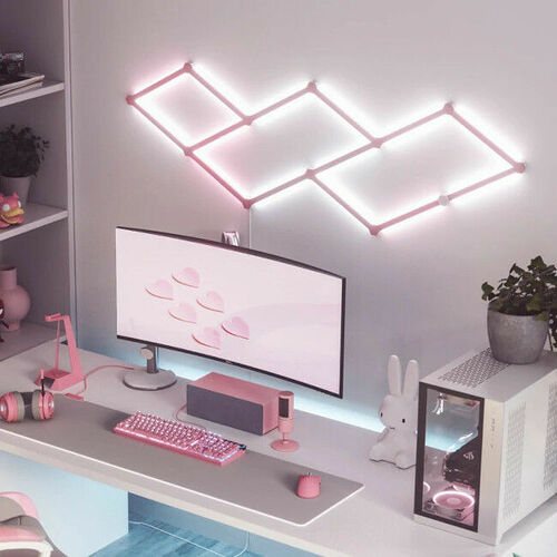 Nanoleaf Lines Skin Pink Matte - 9 Lines