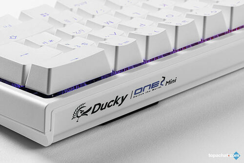 Ducky Channel One 2 Mini RGB Blanc (Cherry MX Blue) (AZERTY)