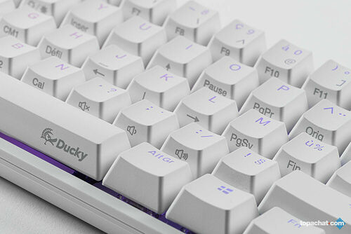 Ducky Channel One 2 Mini RGB Blanc (Cherry MX Blue) (AZERTY)