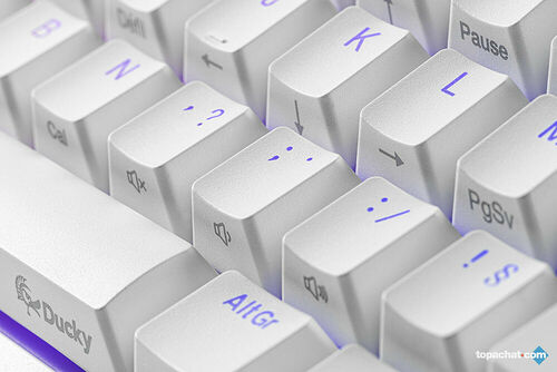 Ducky Channel One 2 Mini RGB Blanc (Cherry MX Blue) (AZERTY)