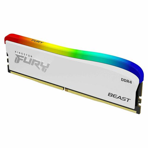 DDR4 Kingston Fury Beast RGB Blanche SE - 16 Go (2 x 8 Go) 3200 MHz - CAS 16