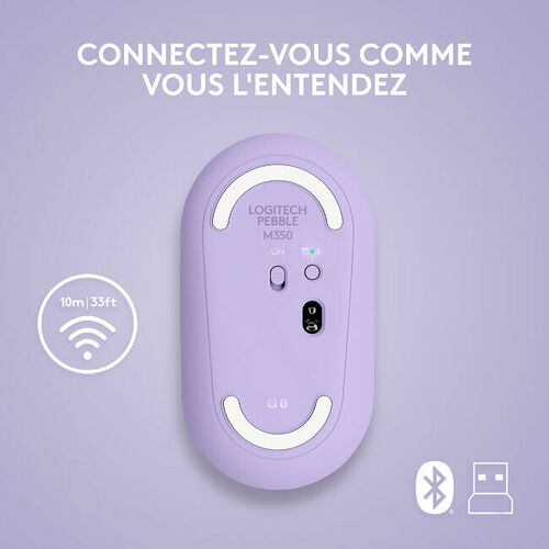 Logitech Pebble M350 Lavender Lemonade