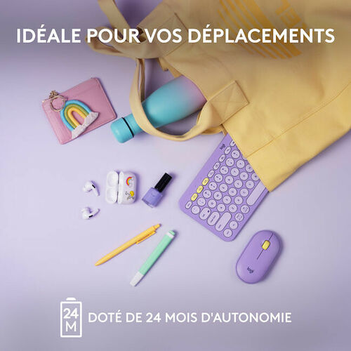 Logitech K380 - Lavender Lemonade (AZERTY)