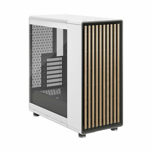 Fractal Design North Chalk TG Clear - Blanc