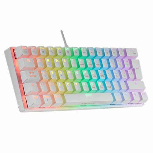 Mars Gaming MK60 Blanc - Blue Switch (AZERTY)