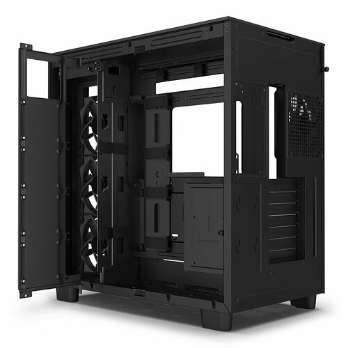 NZXT H9 Flow - Noir + NZXT Kit de montage vertical - Noir