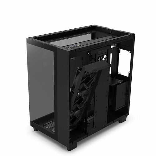 NZXT H9 Flow - Noir + NZXT Kit de montage vertical - Noir