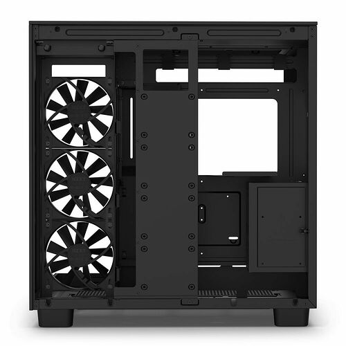 NZXT H9 Flow - Noir + NZXT Kit de montage vertical - Noir