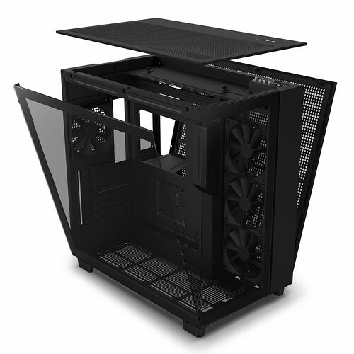 NZXT H9 Flow - Noir + NZXT Kit de montage vertical - Noir