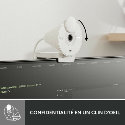 Logitech Brio 300 (Blanc Cassé)