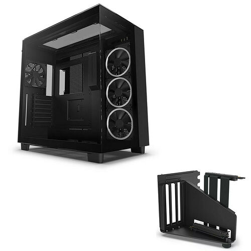 NZXT H9 Elite - Noir + NZXT Kit de montage vertical - Noir - Boitier PC -  Top Achat
