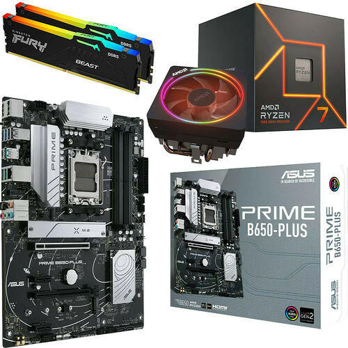 Kit évo Ryzen 7 7700 + PRIME B650-PLUS + 16 Go