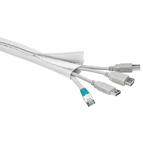 Goobay WireSleeve blanc - 1.8 mètre