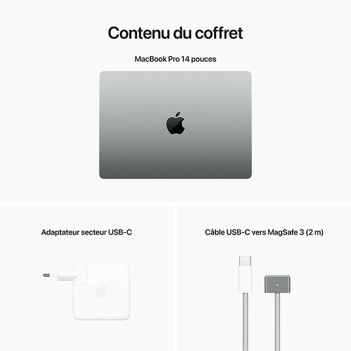 Apple MacBook Pro M2 Pro 14" (2023) - Gris Sidéral - 32 Go / 512 Go