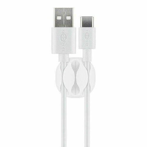 Goobay 3-Slot Cable Management (lot de 4) Blanc