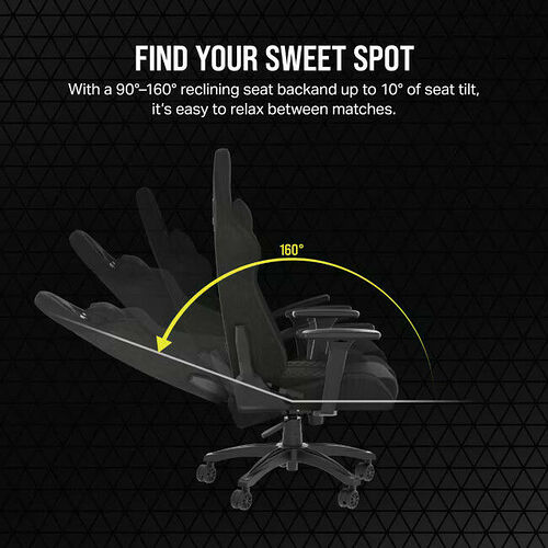 Corsair TC100 Relaxed Fabric - Noir