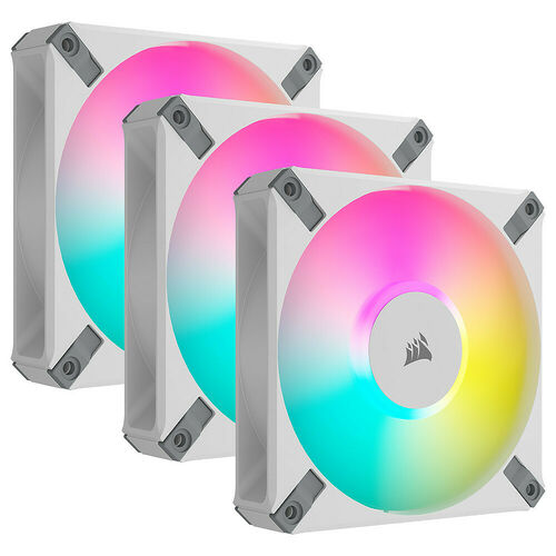 Corsair AF120 RGB Elite (Pack de 3) - Blanc
