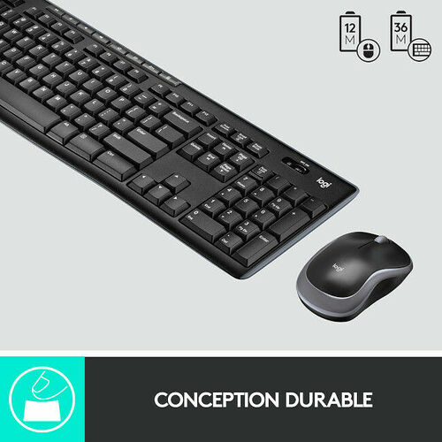 Pack clavier + souris Logitech Wireless Desktop MK270