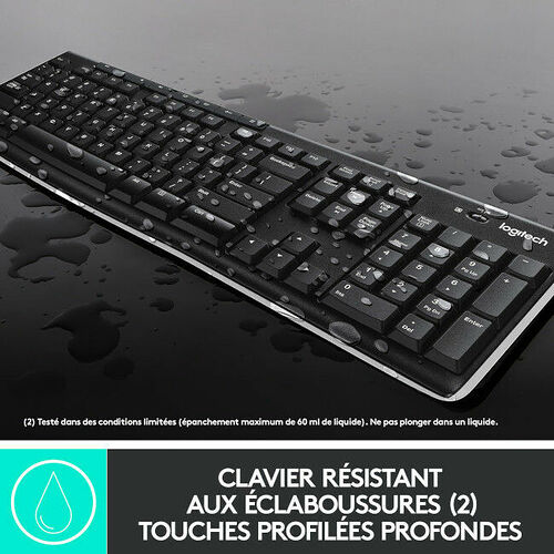 Pack clavier + souris Logitech Wireless Desktop MK270