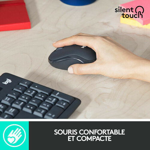 Pack clavier + souris Logitech Wireless Desktop MK295