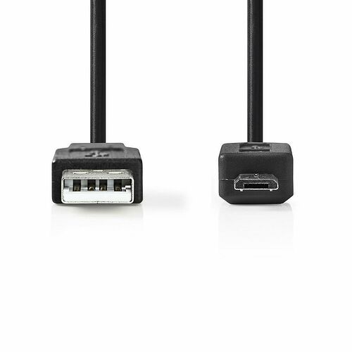 Nedis Câble USB 2 Type-A / Micro-B - Noir - 2 m