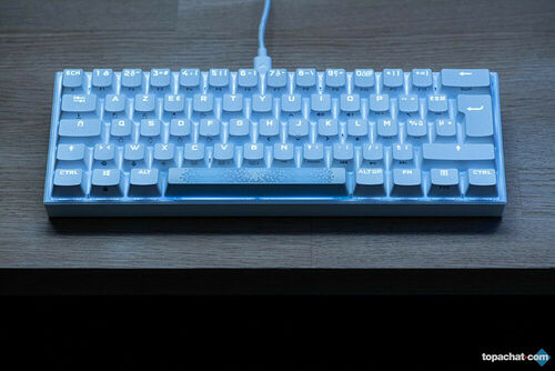 Corsair K65 Mini - Blanc (MX Red) (AZERTY)