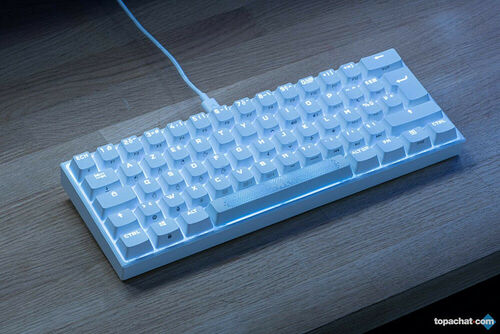 Corsair K65 Mini - Blanc (MX Red) (AZERTY)