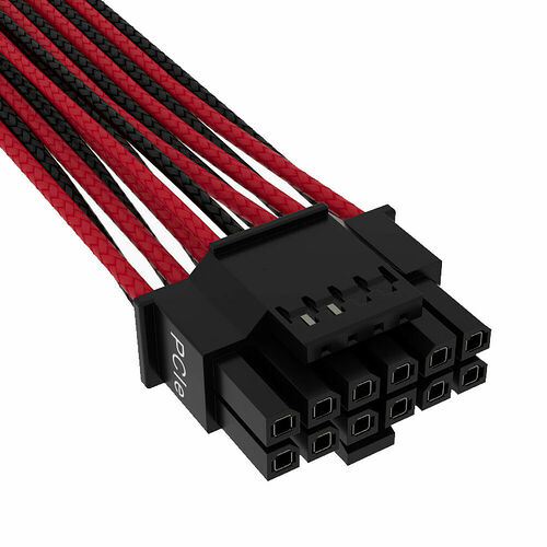 Corsair câble 600 watts 12VHPWR 12+4 broches - Noir/Rouge