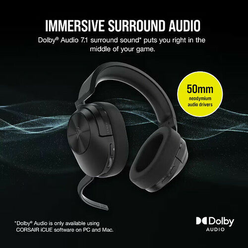 Corsair HS55 Wireless (Noir)