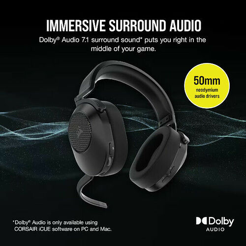 Corsair HS65 Wireless V2 (Noir)