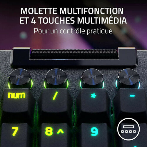 Razer Blackwidow V4 Pro (Switch Razer Yellow) (AZERTY)