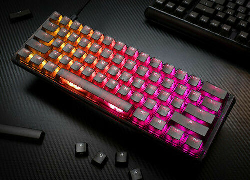 Ducky Channel One 3 Mini Aura Black (Cherry MX Speed Silver) (AZERTY)