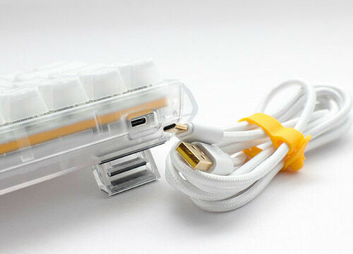 Ducky Channel One 3 Mini Aura White (Cherry MX Blue) (AZERTY)