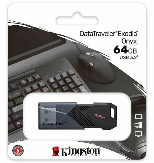 Kingston DataTraveler Exodia Onyx - Type-A - 64 Go