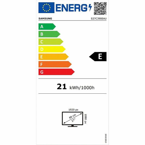 Samsung S27C390EAU (dalle incurvée)