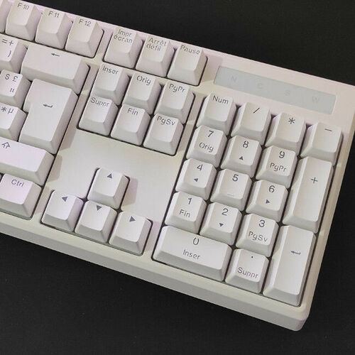 Designed By GG Keycaps DoubleShot ISO Blanc (AZERTY)