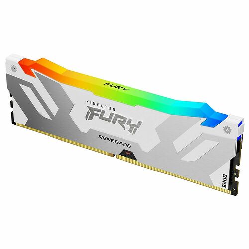 DDR5 Kingston Fury Renegade RGB Blanc - 64 Go (2 x 32 Go) 6400 MHz - CAS 32