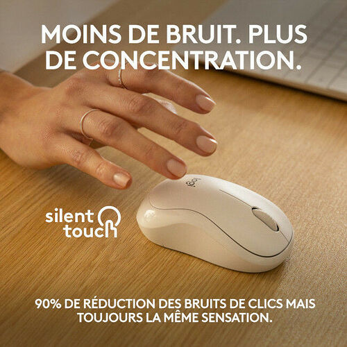 Logitech M240 Silent Bluetooth (Blanc Cassé)