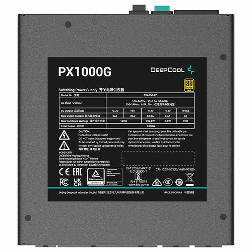 DeepCool PX1000-G - 1000W