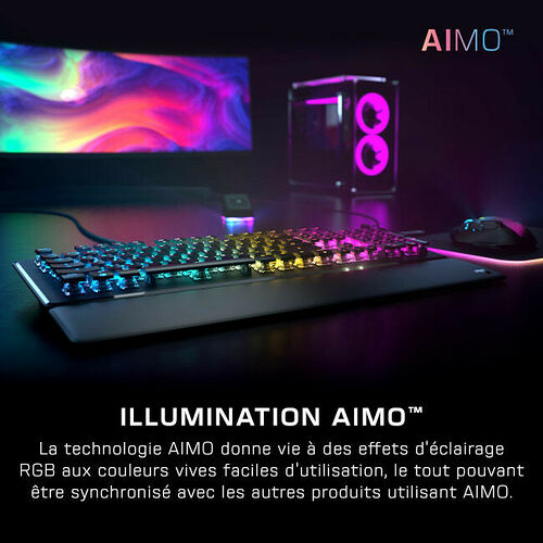 Roccat Vulcan II Noir (Switch Titan II Red Linéaire) (AZERTY)