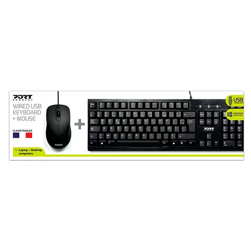 Pack clavier + Souris optique filaire Advance Starter Desktop