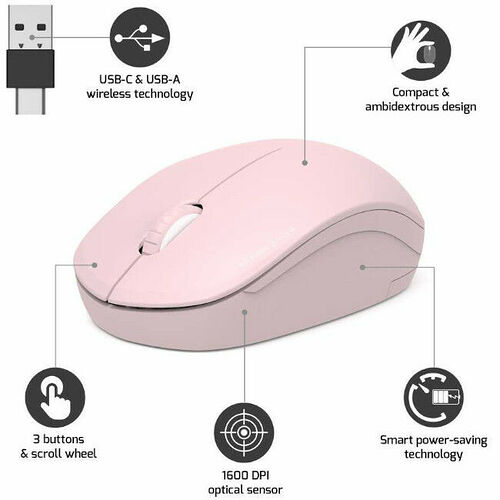 PORT Connect Souris Collection sans fil - Blush