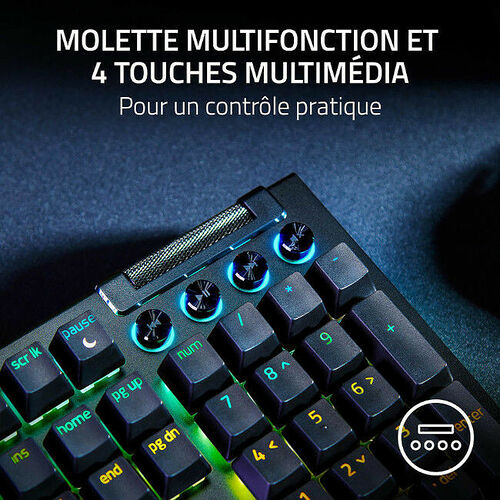 Razer Blackwidow V4 (Switch Razer Green) (AZERTY)