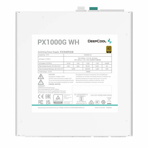 DeepCool PX1000-G Blanc - 1000W